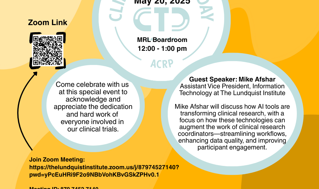 May 20 2025 – Invitation to Clinical Trials Day